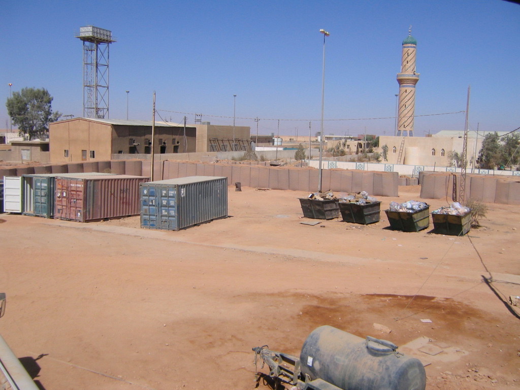 The minaret overlooking the FOB.