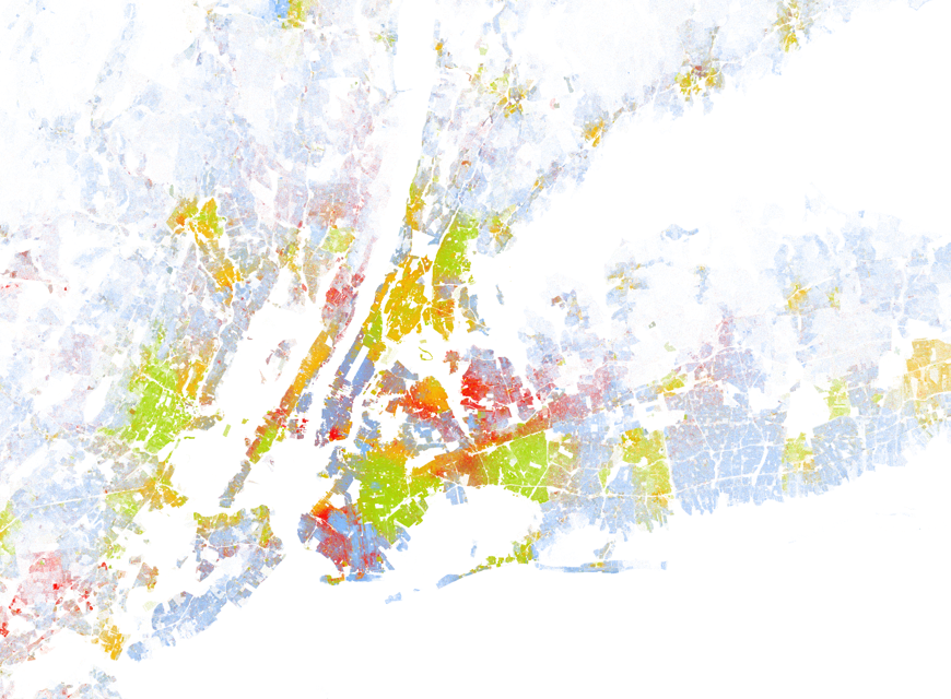 New York metropolitan area, from a new map created by Dustin Cable of the University of Virginia’s Weldon Cooper Center for Public Service.